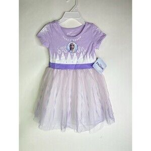 Disney Frozen II 2 Elsa Tutu Dress Layered Purple Girls Size 3T